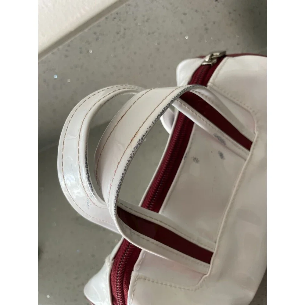 Shiseido white and red Cosmetic Pouch Bag Skincare READ